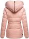 Marikoo Nekoo warm gefütterte Damen Winterjacke mit Kunstfell Rosa Größe XS - Gr. 34