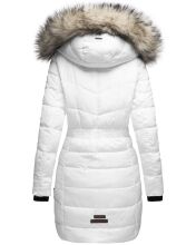 Navahoo Paula Damen Parka Winterjacke warm Gefüttert Weiss Größe XS - Gr. 34