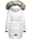 Navahoo Paula Damen Parka Winterjacke warm Gefüttert Weiss Größe XS - Gr. 34