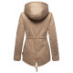 Marikoo Manolya Damen Parka Winterjacke mit Teddyfell Taupe Größe S - Gr. 36