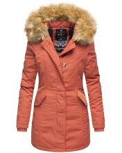 Marikoo Karmaa Ladies Winter Jacket Parka Coat Winterjacket Warm Lined B362 Corail Size XS - Size 34