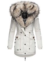 Navahoo Sweety Damen 2in1 Parka Winterjacke warmhaltend Weiss Größe XS - Gr. 34