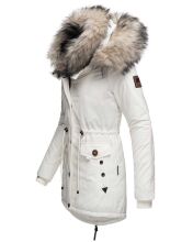 Navahoo Sweety Damen 2in1 Parka Winterjacke warmhaltend Weiss Größe XS - Gr. 34