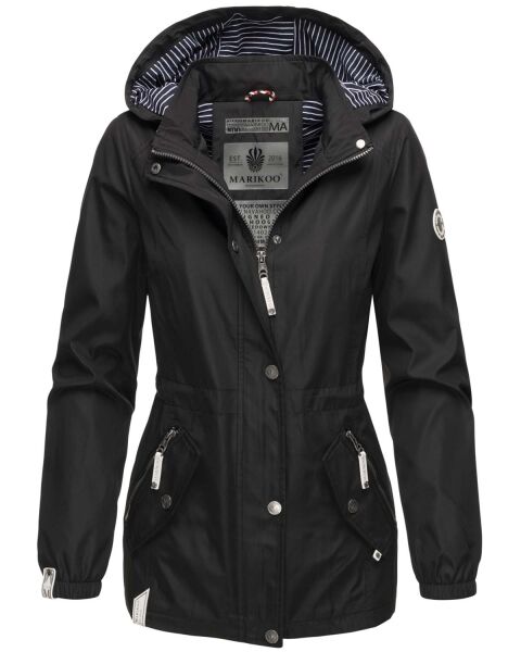 Marikoo Kussmäulchen Übergangsjacke Sommerjacke Schwarz-Gr.XS