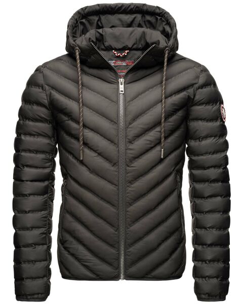 Navahoo Fey-Tun Mens Quilted Jacket B837 Anthracite Size S - Size S