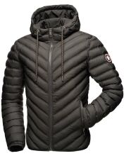 Navahoo Fey-Tun Mens Quilted Jacket B837 Anthracite Size XL - Size XL