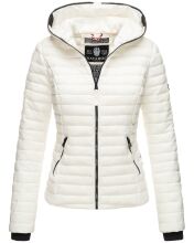 Navahoo Kimuk Damen Übergangs Steppjacke Weiss - Offwhite Größe XS - Gr. 34