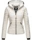 Navahoo Ladies Jacket Quilted Jacket Transition Jacket Quilted Kimuk NEW B348 Silver - Silver Size XS - Size 34