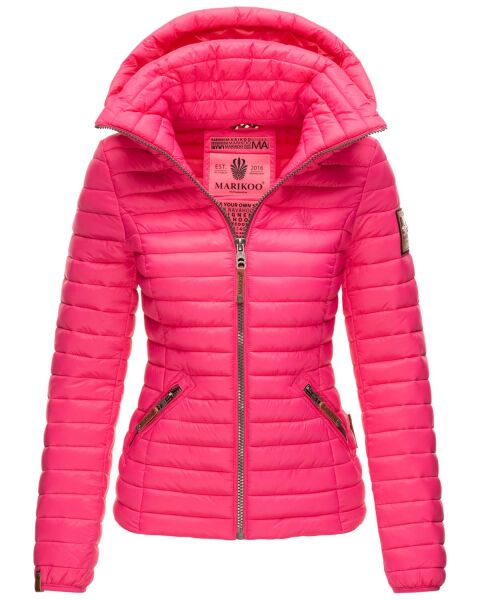 Marikoo Löwenbaby Damen Steppjacke Schoko Pink-Gr.XS