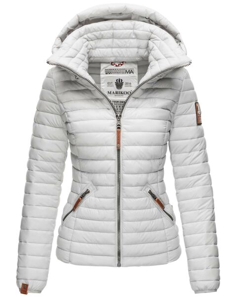 Marikoo Löwenbaby Damen Steppjacke Hellgrau-Gr.XS