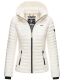 Marikoo Samtpfote leichte Damen Steppjacke Weiss - Offwhite Größe XS - Gr. 34
