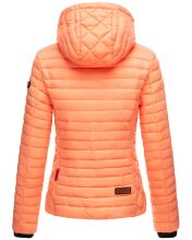 Marikoo Samtpfote leichte Damen Steppjacke Hell Orange Größe XS - Gr. 34