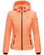 Marikoo Samtpfote leichte Damen Steppjacke Hell Orange Größe XS - Gr. 34