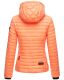 Marikoo Samtpfote leichte Damen Steppjacke Hell Orange Größe XS - Gr. 34