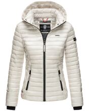 Marikoo Samtpfote leichte Damen Steppjacke Silber Größe XS - Gr. 34