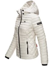 Marikoo Samtpfote leichte Damen Steppjacke Silber Größe XS - Gr. 34