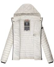 Marikoo Samtpfote leichte Damen Steppjacke Silber Größe XS - Gr. 34
