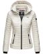Marikoo Samtpfote leichte Damen Steppjacke Silber Größe XS - Gr. 34