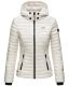 Marikoo Samtpfote leichte Damen Steppjacke Silber Größe XS - Gr. 34