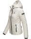 Marikoo Samtpfote leichte Damen Steppjacke Silber Größe XS - Gr. 34
