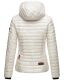 Marikoo Samtpfote leichte Damen Steppjacke Silber Größe XS - Gr. 34