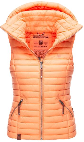 Navahoo Shadaa lightweight ladies quilted vest - Bright-Orange-Gr.XS