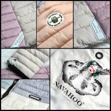 Navahoo Multikulti (multicolor) spring quilted jacket - Pastel-Gr.S