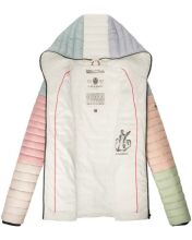 Navahoo Multikulti (multicolor) spring quilted jacket - Pastel-Gr.L
