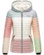 Navahoo Multikulti (multicolor) spring quilted jacket - Pastel-Gr.L