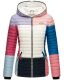 Navahoo Multikulti (multicolor) spring quilted jacket - Dark1-Gr.XS
