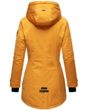 Navahoo Avrille Damen Parka Winterjacke mit Kapuze Gelb Größe XS - Gr. 34