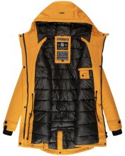 Navahoo Avrille Damen Parka Winterjacke mit Kapuze Gelb Größe XS - Gr. 34