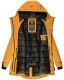 Navahoo Avrille Damen Parka Winterjacke mit Kapuze Gelb Größe XS - Gr. 34