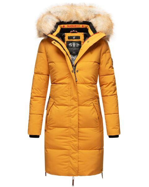 Navahoo Halina Ladies QuiltedCoat B803 Yellow Size S - Size 36