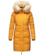 Navahoo Halina Ladies QuiltedCoat B803 Yellow Size S - Size 36