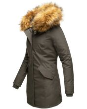 Marikoo Karmaa-Princess ladies parka winter jacket with fur collar Anthrazit-Gr.M