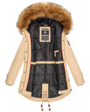 Marikoo La Viva Princess Ladies Winterjacket B813 Beige Size S - Size 36