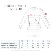 Marikoo warme Damen Steppmantel Winterjacke mit Kapuze Anthrazit Größe XXL - Gr. 44