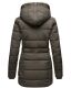 Marikoo warme Damen Steppmantel Winterjacke mit Kapuze Anthrazit Größe XXL - Gr. 44