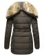 Marikoo warme Damen Steppmantel Winterjacke mit Kapuze Anthrazit Größe XXL - Gr. 44