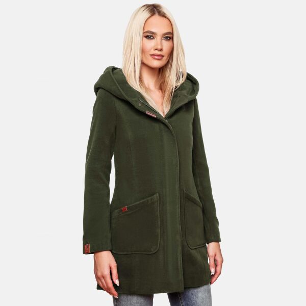 Marikoo Maikoo Damen Trenchcoat Wintermantel Forest Green Größe S - Gr. 36