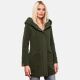 Marikoo Maikoo Damen Trenchcoat Wintermantel Forest Green Größe S - Gr. 36