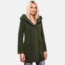 Marikoo Maikoo Damen Trenchcoat Wintermantel Forest Green Größe XL - Gr. 42