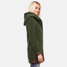 Marikoo Maikoo Damen Trenchcoat Wintermantel Forest Green Größe XXL - Gr. 44