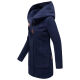 Marikoo Maikoo Damen Trenchcoat Wintermantel Navy Größe XL - Gr. 42