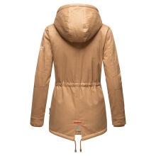 Marikoo Manolya Damen Parka Winterjacke mit Teddyfell Camel Größe XXL - Gr. 44