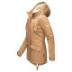 Marikoo Manolya Damen Parka Winterjacke mit Teddyfell Camel Größe XXL - Gr. 44