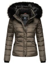 Navahoo Miamor Damen Winter Steppjacke gefüttert mit Teddyfell Anthrazit Größe XXL - Gr. 44