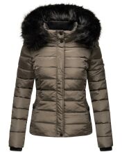 Navahoo Miamor Damen Winter Steppjacke gefüttert mit Teddyfell Anthrazit Größe XXL - Gr. 44