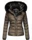 Navahoo Miamor Damen Winter Steppjacke gefüttert mit Teddyfell Anthrazit Größe XXL - Gr. 44